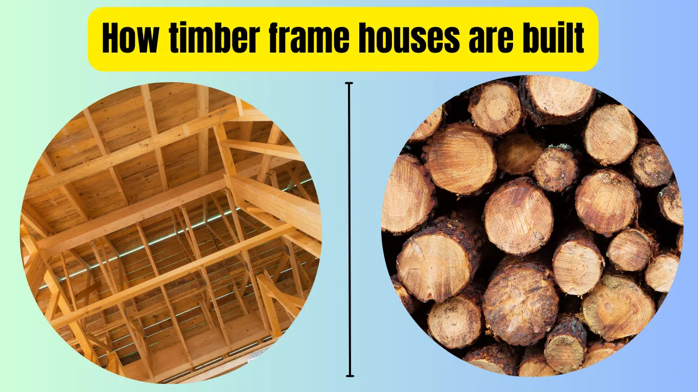 How timber frame houses are built