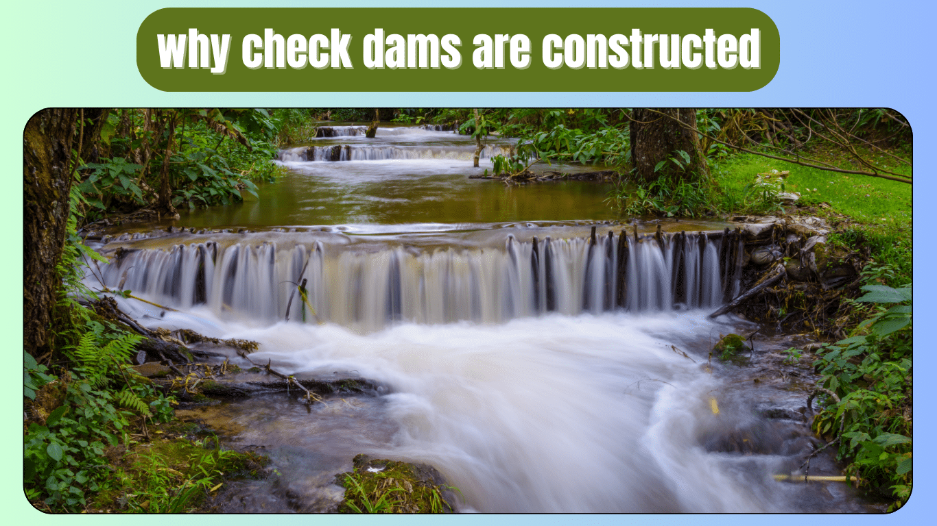 why check dams are constructed