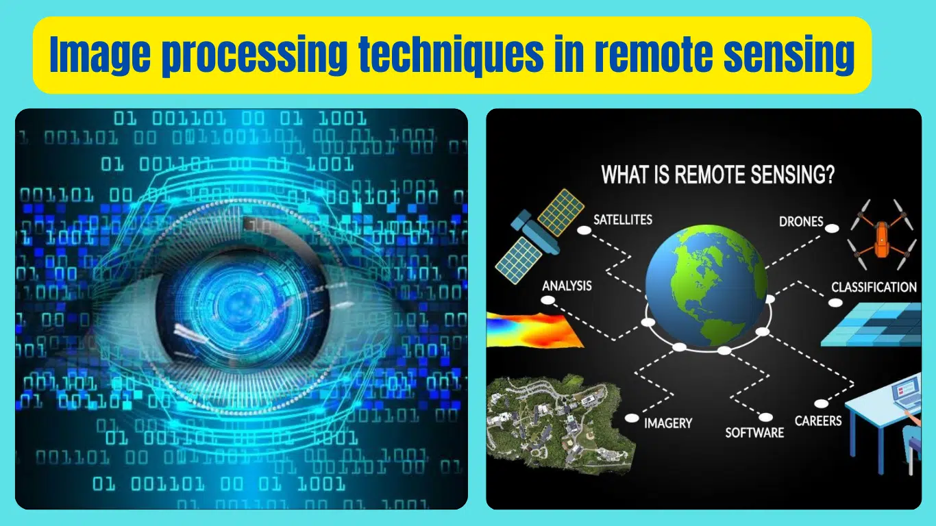 Image processing techniques in remote sensing