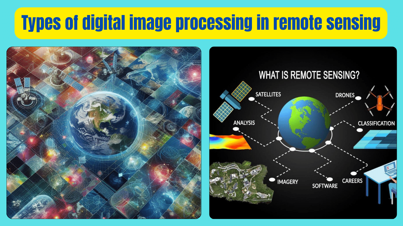 Types of digital image processing in remote sensing