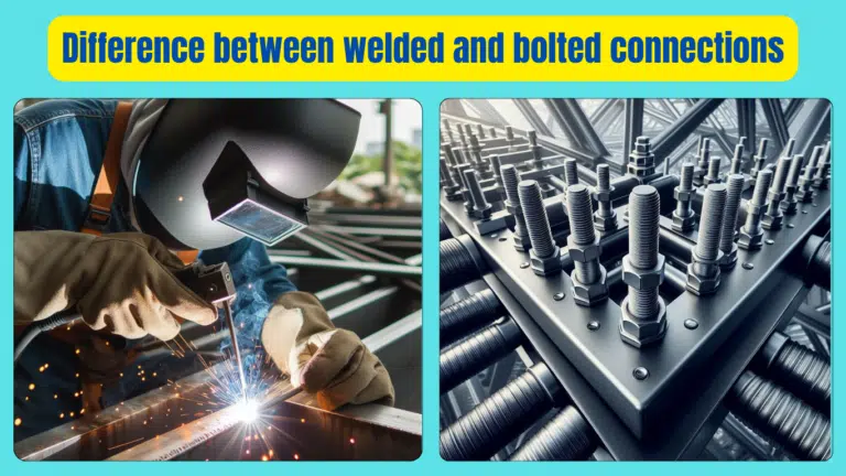 Difference between welded and bolted connections