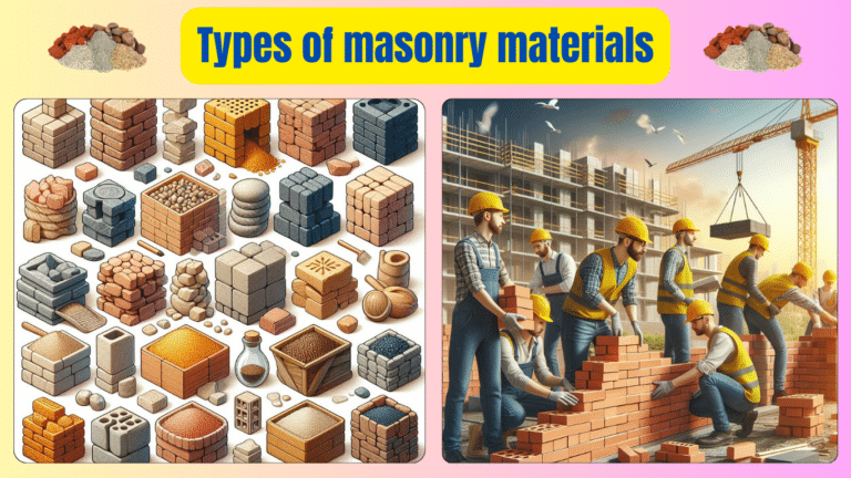 Types of masonry materials