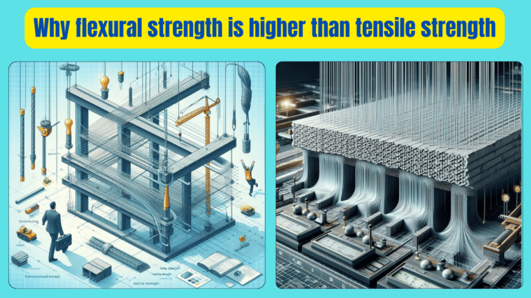 Why flexural strength is higher than tensile strength